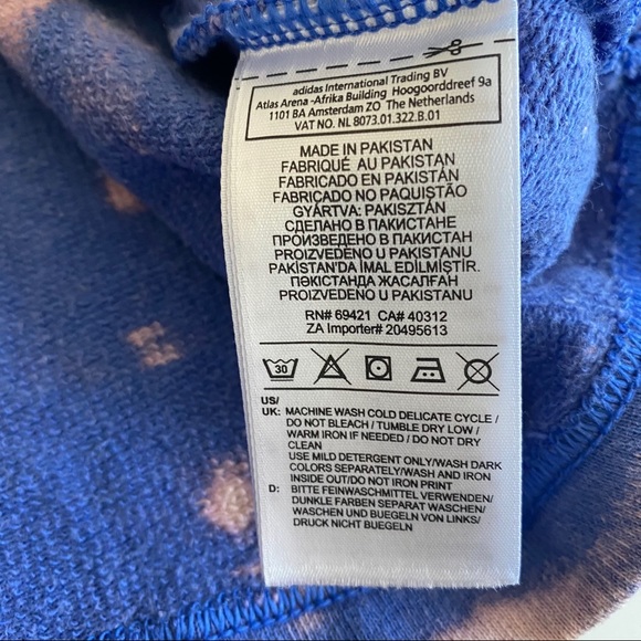 Reebok Tie Dye Vintage 90s Half Zip Oversized Sweatshirt Y2K - Picture 8 of 11